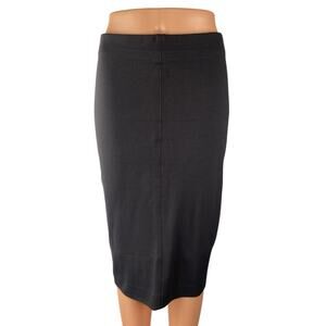 Aritzia Wilfred Women's Black High Rise Business Midi Bodycon Pencil Skirt Sz M